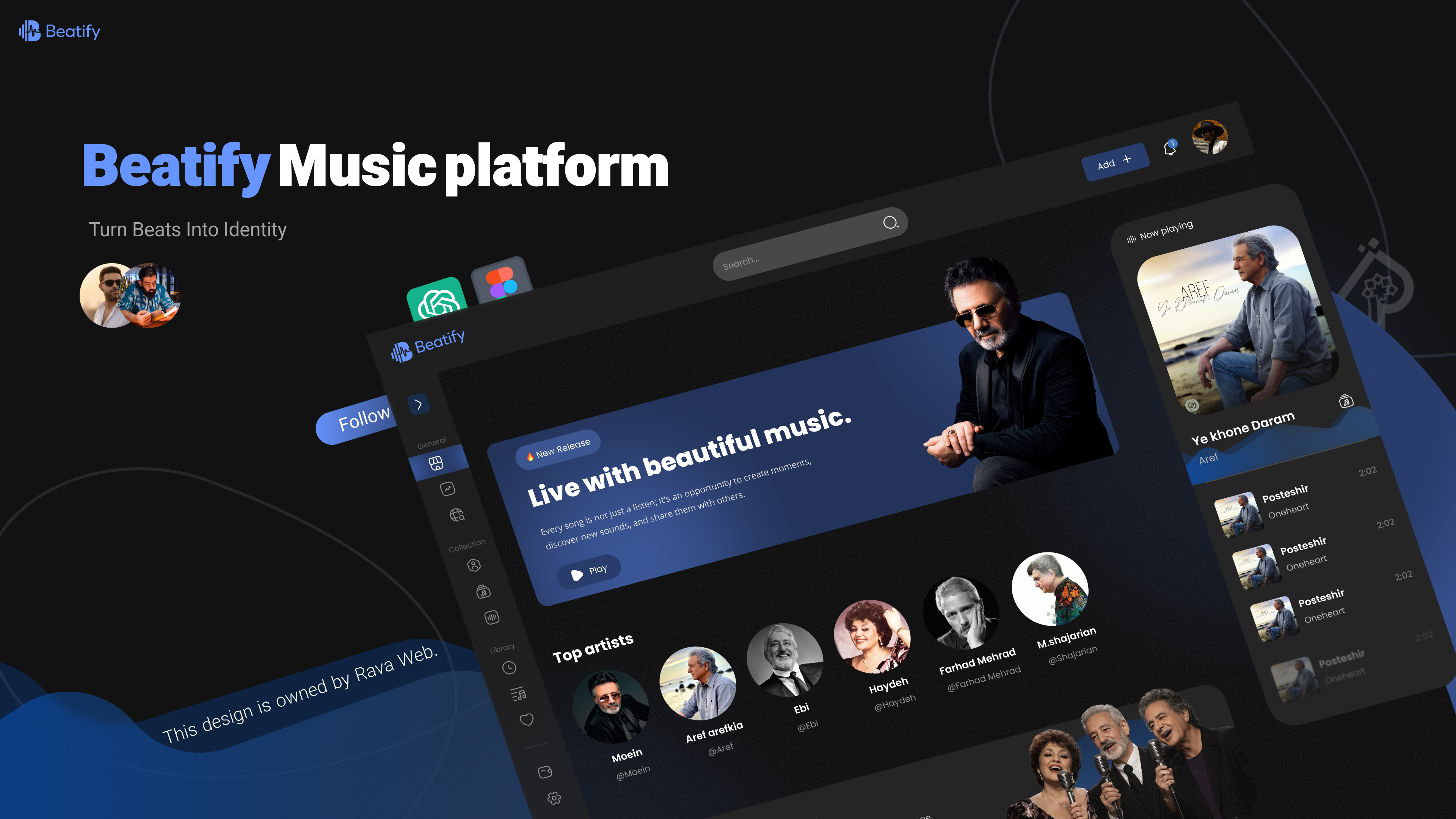 Beatify Music Platform Case Study🎵🎶 case study dashboard design music nft product design ui ui ux ux