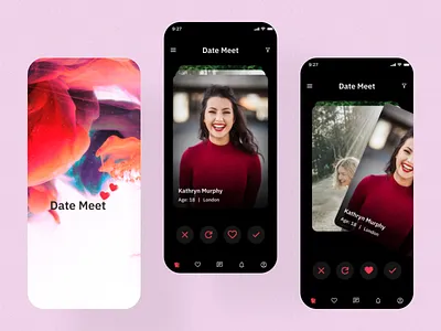 Dating Application app app development app design appdesign mobileappdesign branding design graphic design illustration logo ui ux
