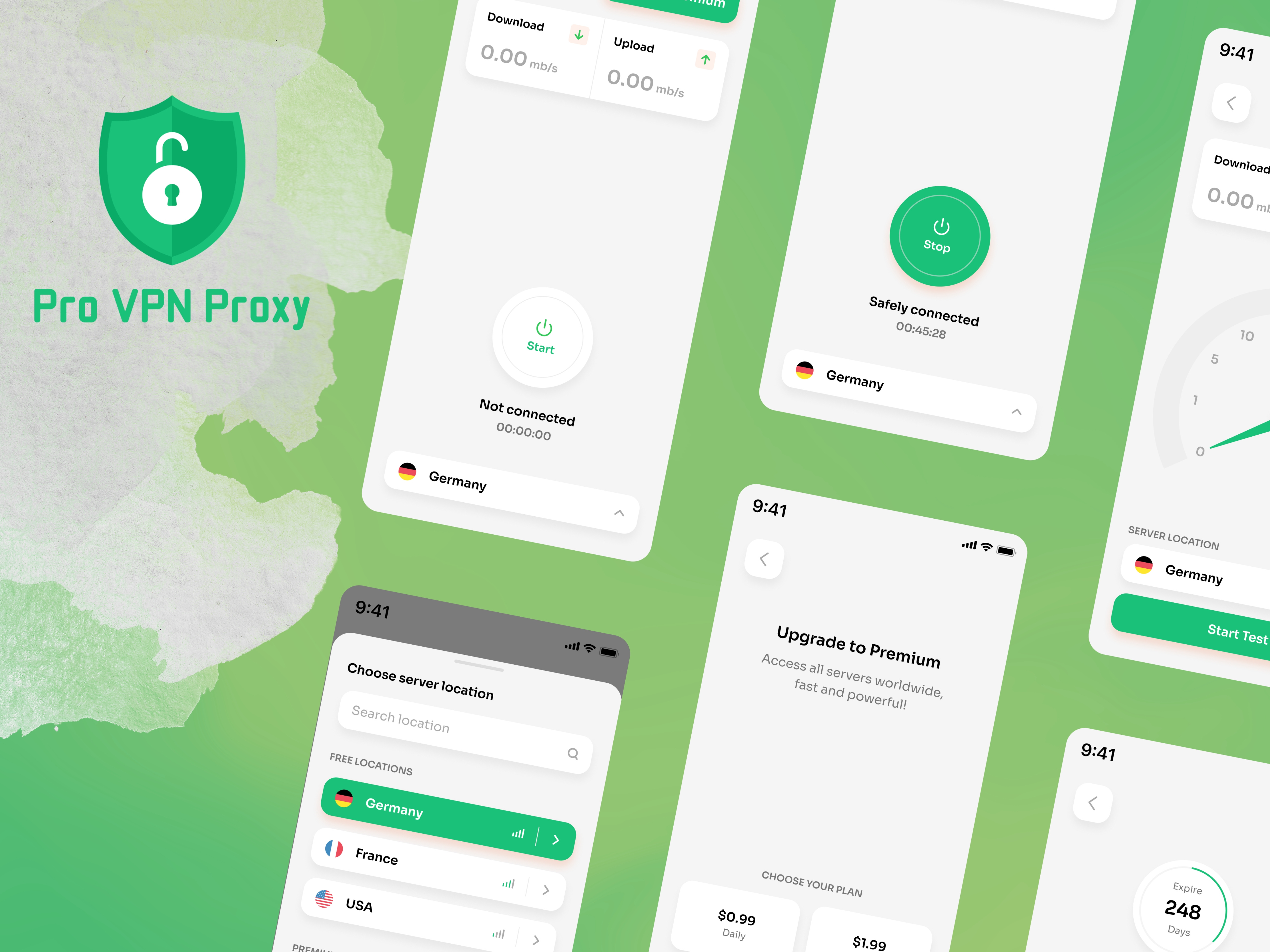 Pro VPN Proxy, IOS and Android App Design and Development