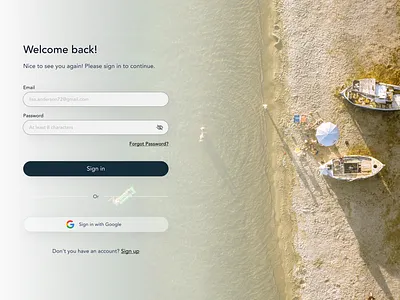 Sign in - Page login sign in sign up ui