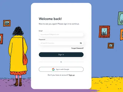 Sign In - Page login sign in sign up ui