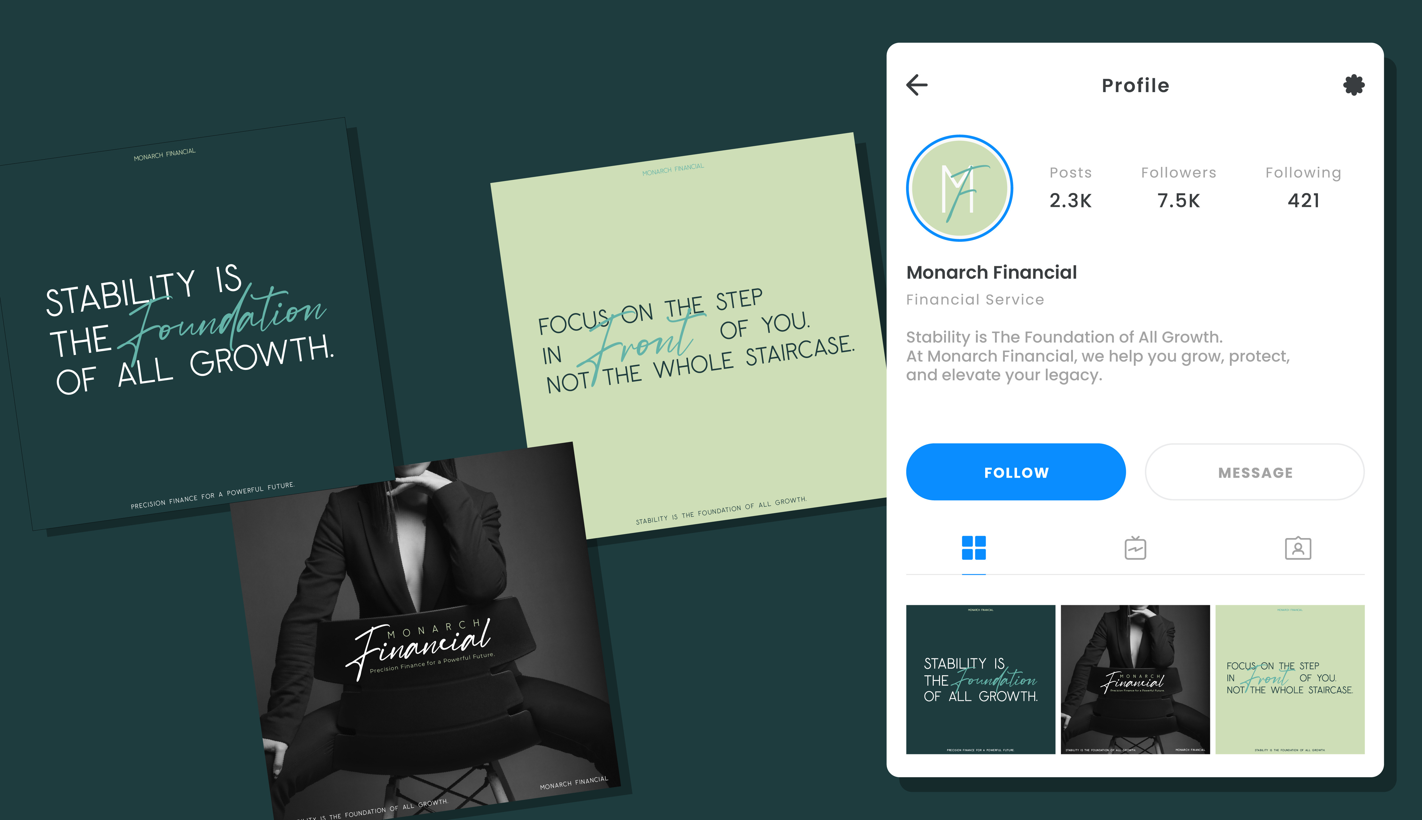 Example of Monarch Financial Social Media