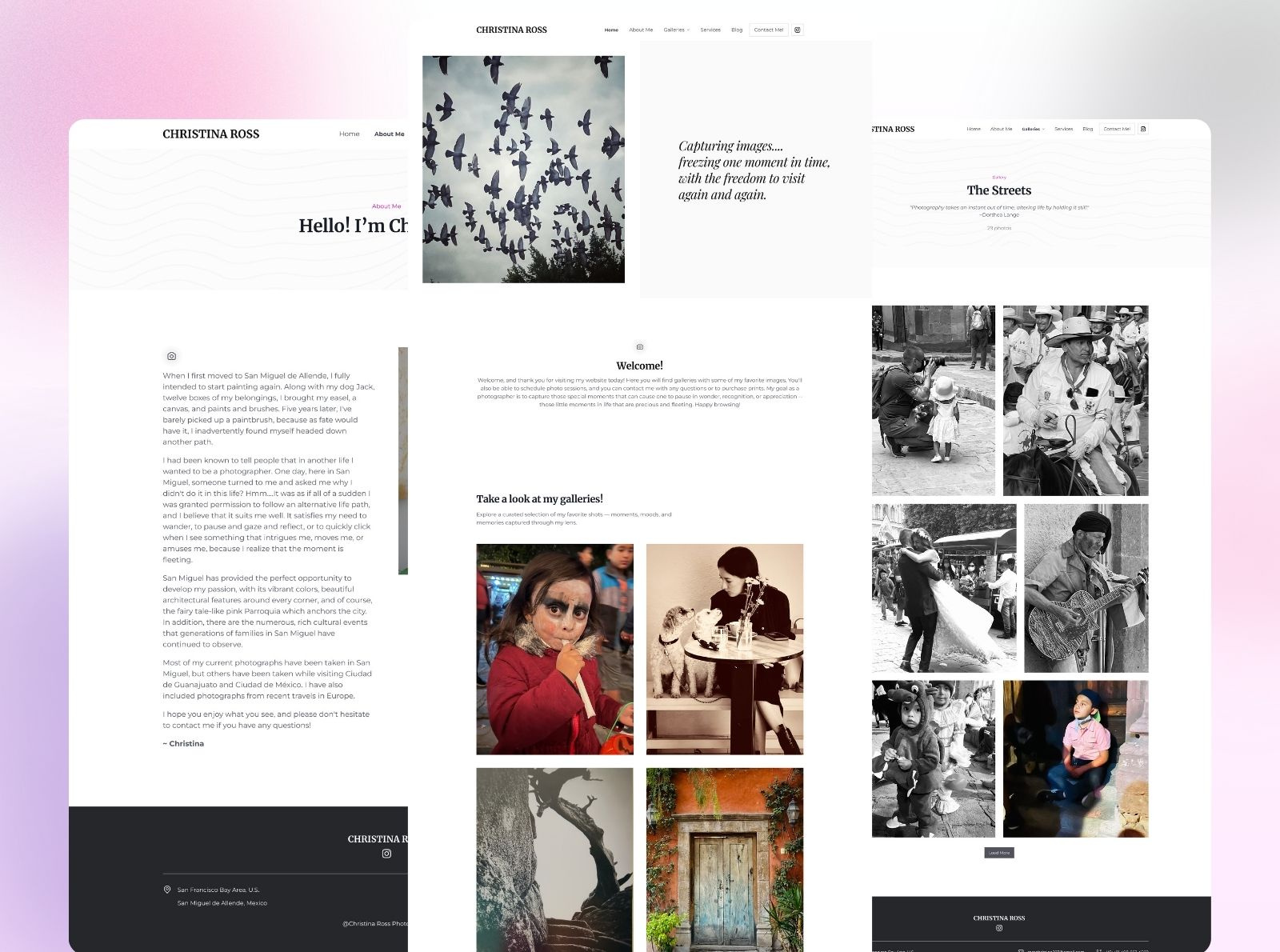 Christina Ross Photography Website auto layout design system figma landing page photography responsive responsiveness ui ui ux uiux ux ux ui uxui website website ui ux