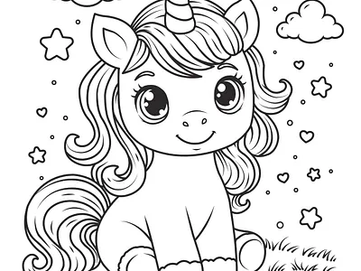 🔖Bebe Unicornio criatura design dibujo drawing illustration ilustracion imprimible magia magic tracitos unicorn unicornio