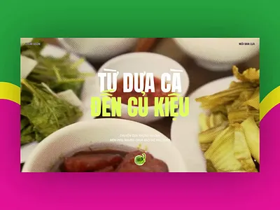 Cu Kieu - Vietnamese pickled small leeks landing page animation branding design graphic design illustration landing page logo ui web design