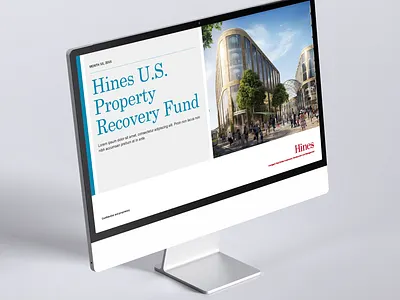 Hines Fund Presentation information design powerpoint design presentation design template design