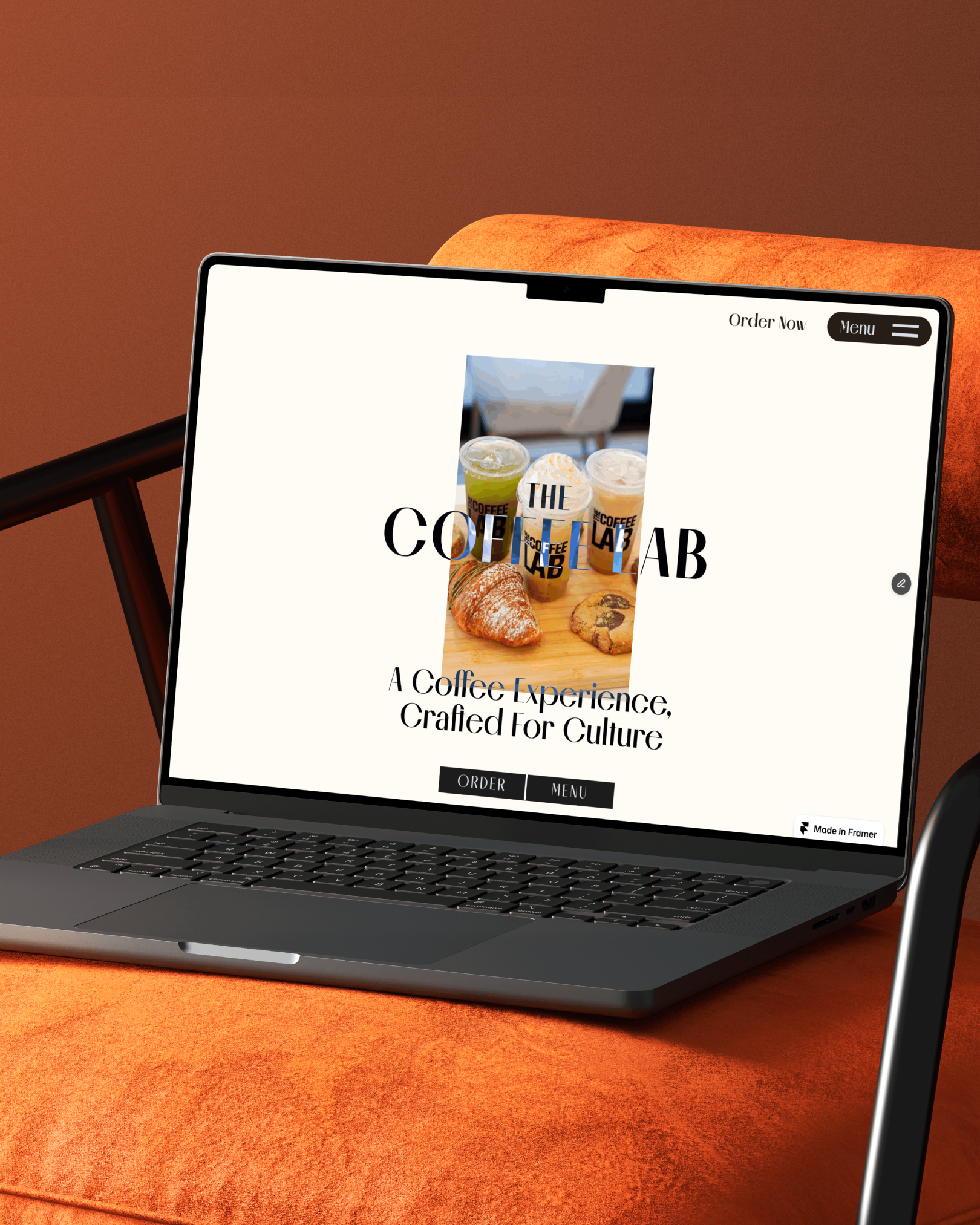 Modern & Minimal Cafe Website Design. bold branding cafe website design illustration minimal modern restaurant restaurant website ui visual first design