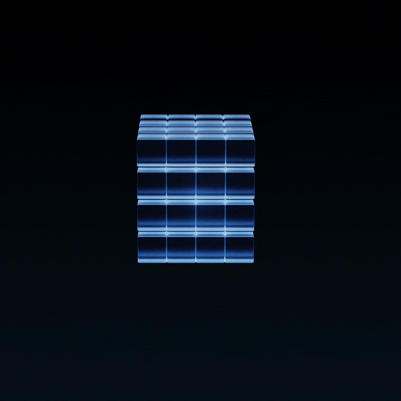 Transparency flow 3d abstract animation blocks branding grid light loop minimal motion design motion graphics ui