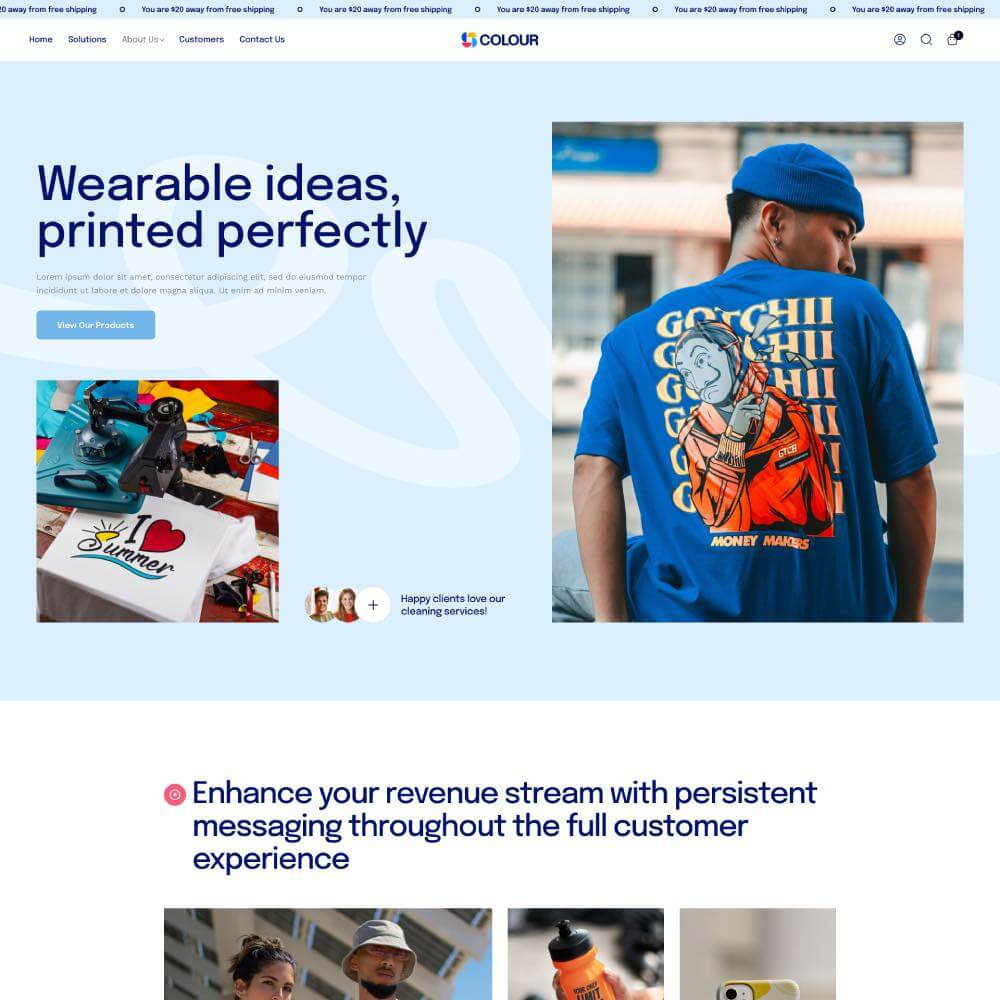 Colour - Print Shop & 3D Printing Company WordPress Theme blog design illustration ui web design webdesign wordpress wordpress design wordpress theme wordpress themes