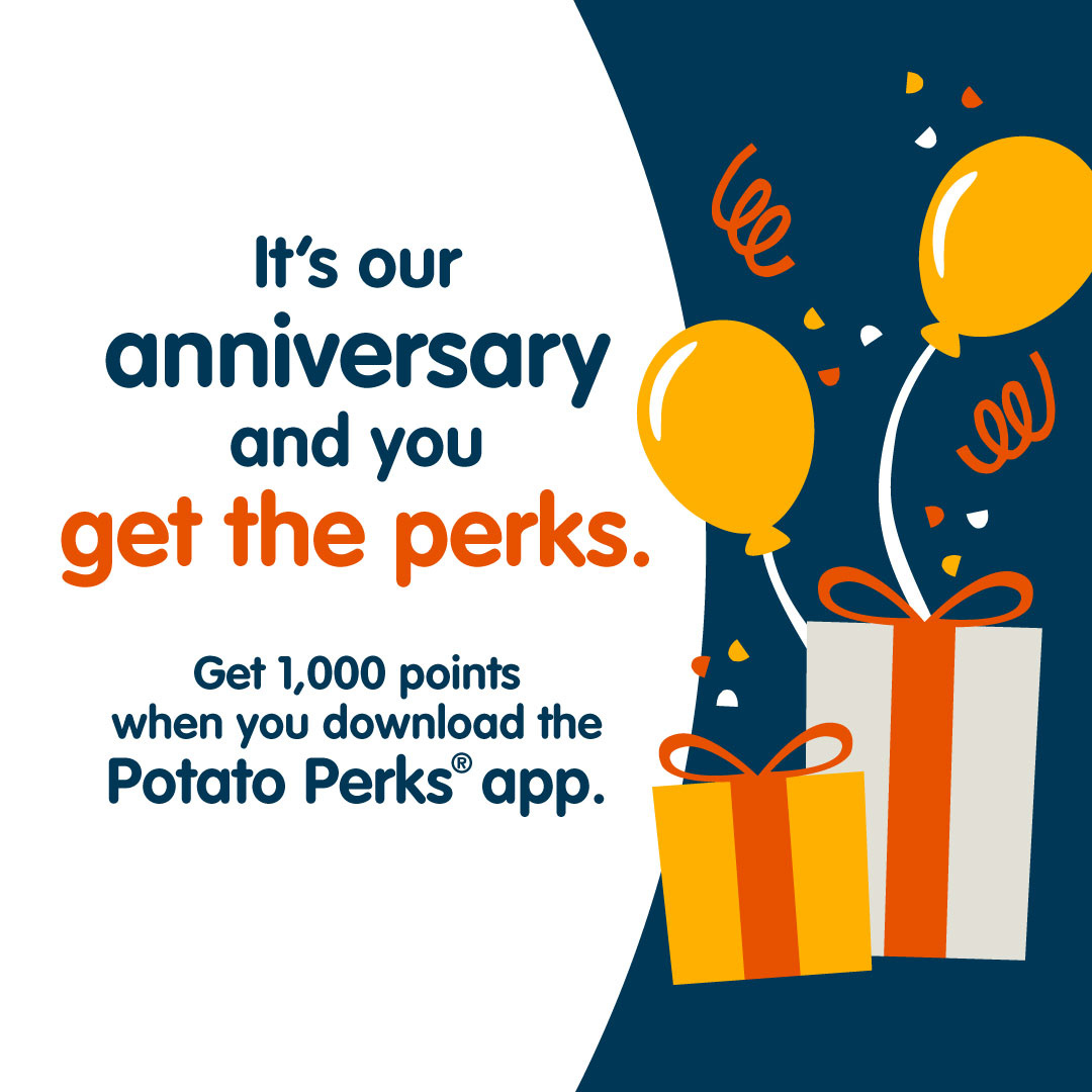 Lamb Weston: Potato Perk's Anniversary ad campaign design graphic design illustration social media vector