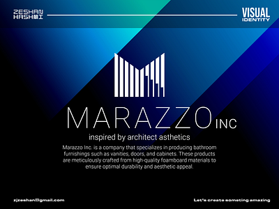 Marazzo Inc - VISUAL IDENTITY bathroom branding design graphic design interior logo minimal modern