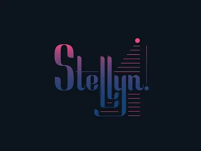 Stellyn Logo - Musician, Christyna Honeycutt 80s branding dark graphic design logo logomark musician neon