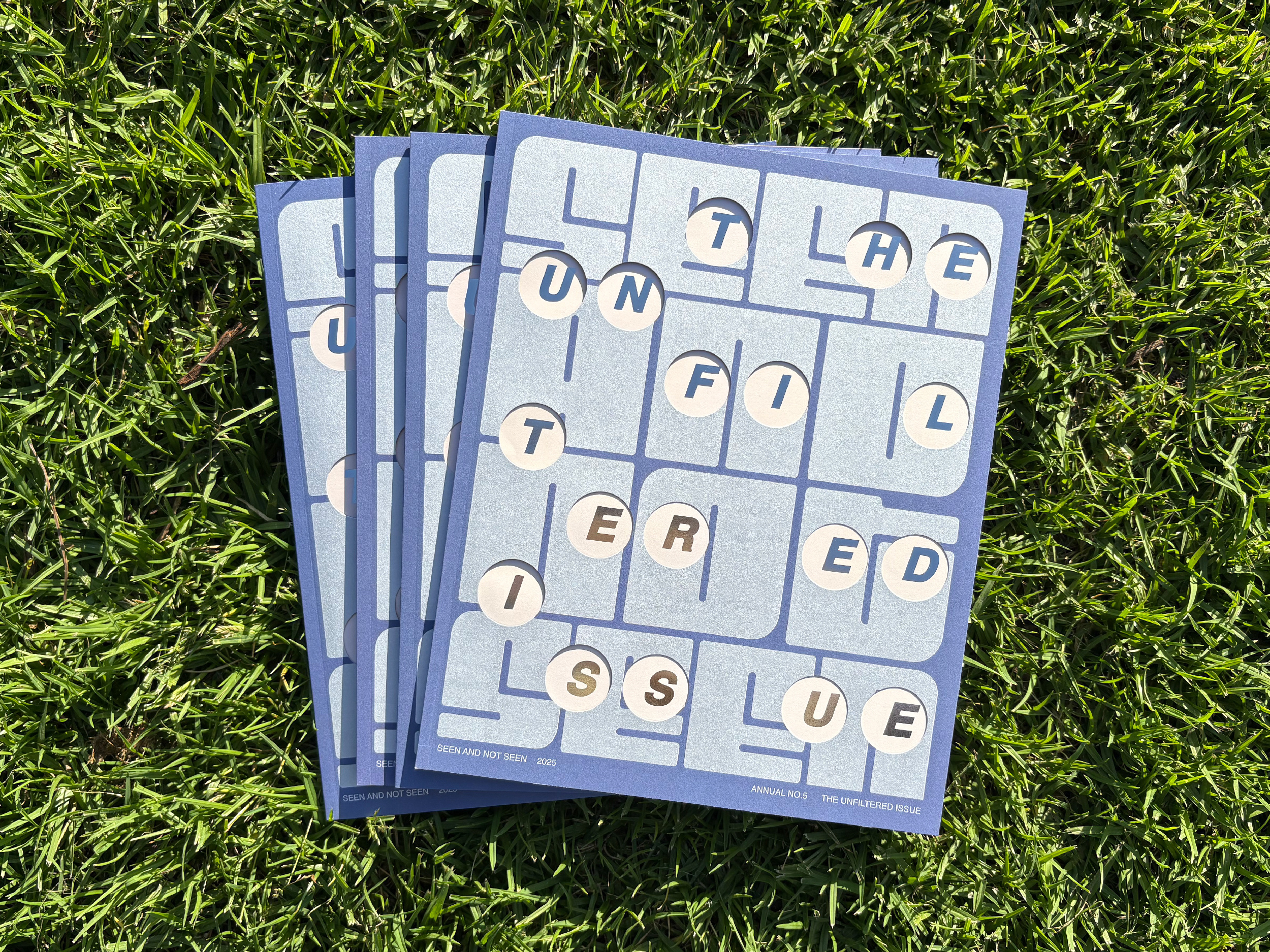 Seen And Not Seen: The Unfiltered Issue art direction graphic design illustration layout publication design teamwork typography