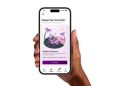 Travel Adventures App Concept application design ui ux