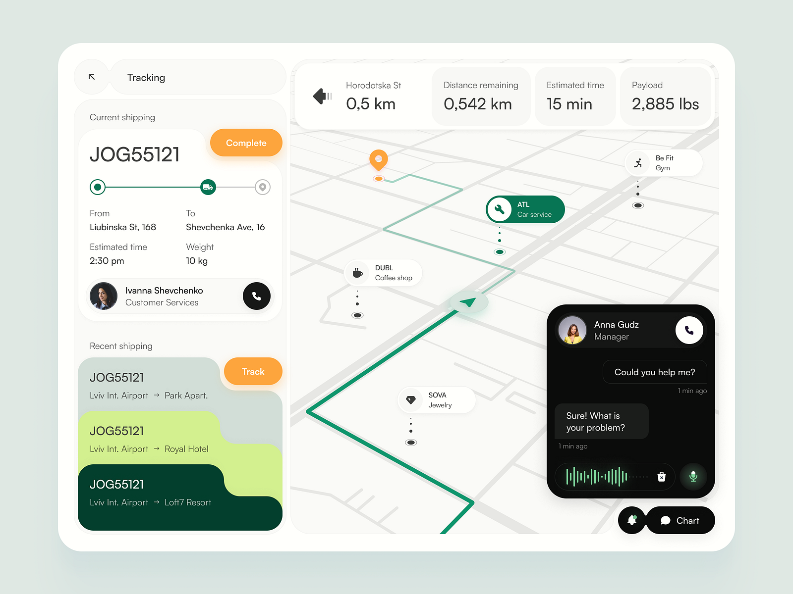 Luggage Delivery Service Logistics  App by Mariia Yarova for