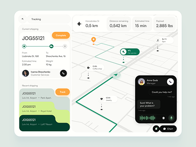 Luggage Delivery Service - Logistics Web App airport app delivery desktop gps logistics luggage navigation shipping ui web