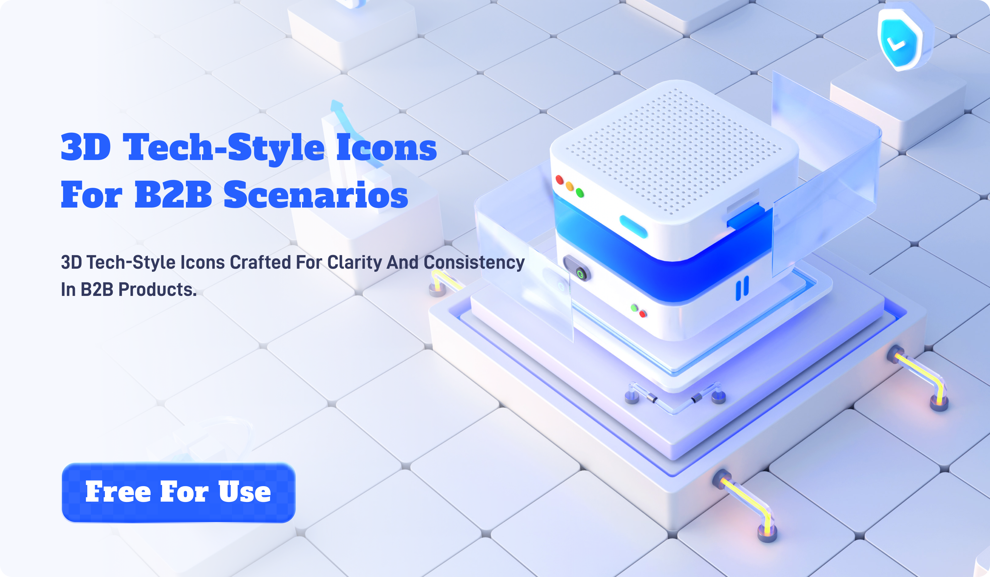 3D Tech-Style Icons 3d icon ui