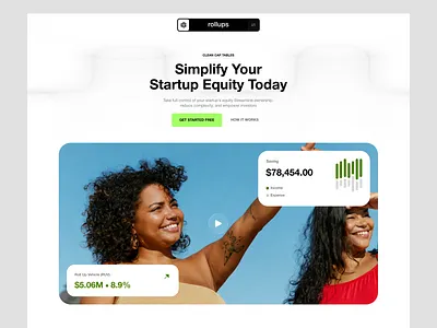 Finance Landing Page Design bank clean finance finance landing page financial fintech funds homepage landing page payment platform saas savings statistics transaction ui uidesign web website