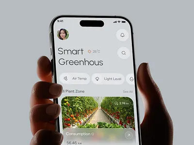 Verdant IQ Mobile App — IoT Greenhouse Control Platform app application data visualization design energy monitoring green tech interface ios iot app mobile app service smart farming smart greenhouse startup ui ux