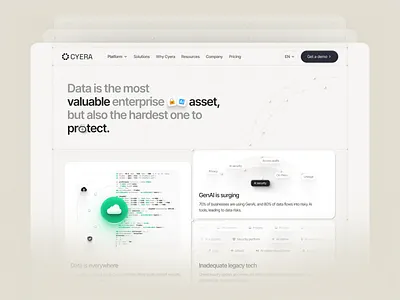 AI-native data security platform for Startup ai ai data security ai input ai landing page ai native ai operator ai platform ai product design ai website ai website design ai workflow artificial intelligence assistant bento chatgpt product design startup ui ux user interface web design