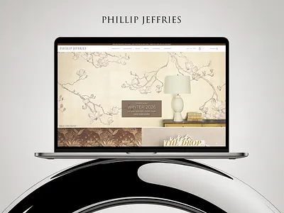 Phillip Jeffries | World Leader in Wallcoverings branding design editorial web layout elegant website figma graphic design high end website illustration immersive website design interior design materials luxury wallcoverings modern luxury website specialty wallpaper texture inspired ui ui uiux user experience user interface web design