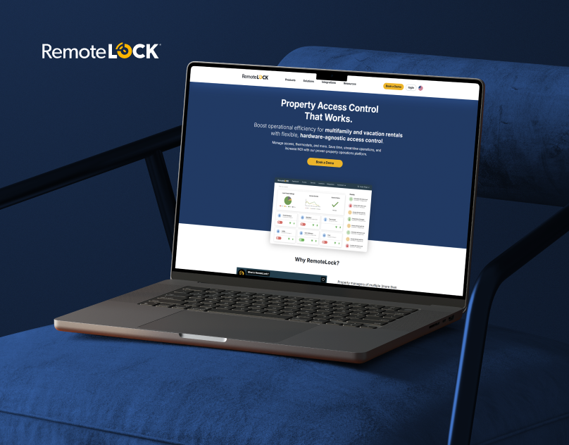 RemoteLOCK | Property Access Control figma lock integrations api mobile app smart lock management ui design uiux user experience user interface web design website