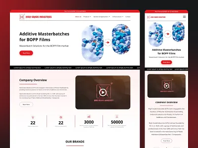 Industrial Website UI - High Grade Industries b2b design clean design corporate website figma figma design industrial design landing page modern ui responsive design ui ui design web ui webdesign