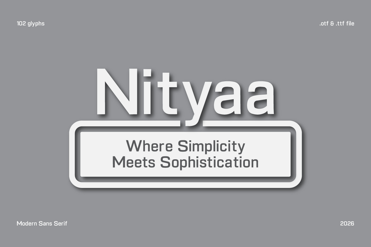 Nitya Sans Serif aesthetic branding design font graphic design logo sans serif typography