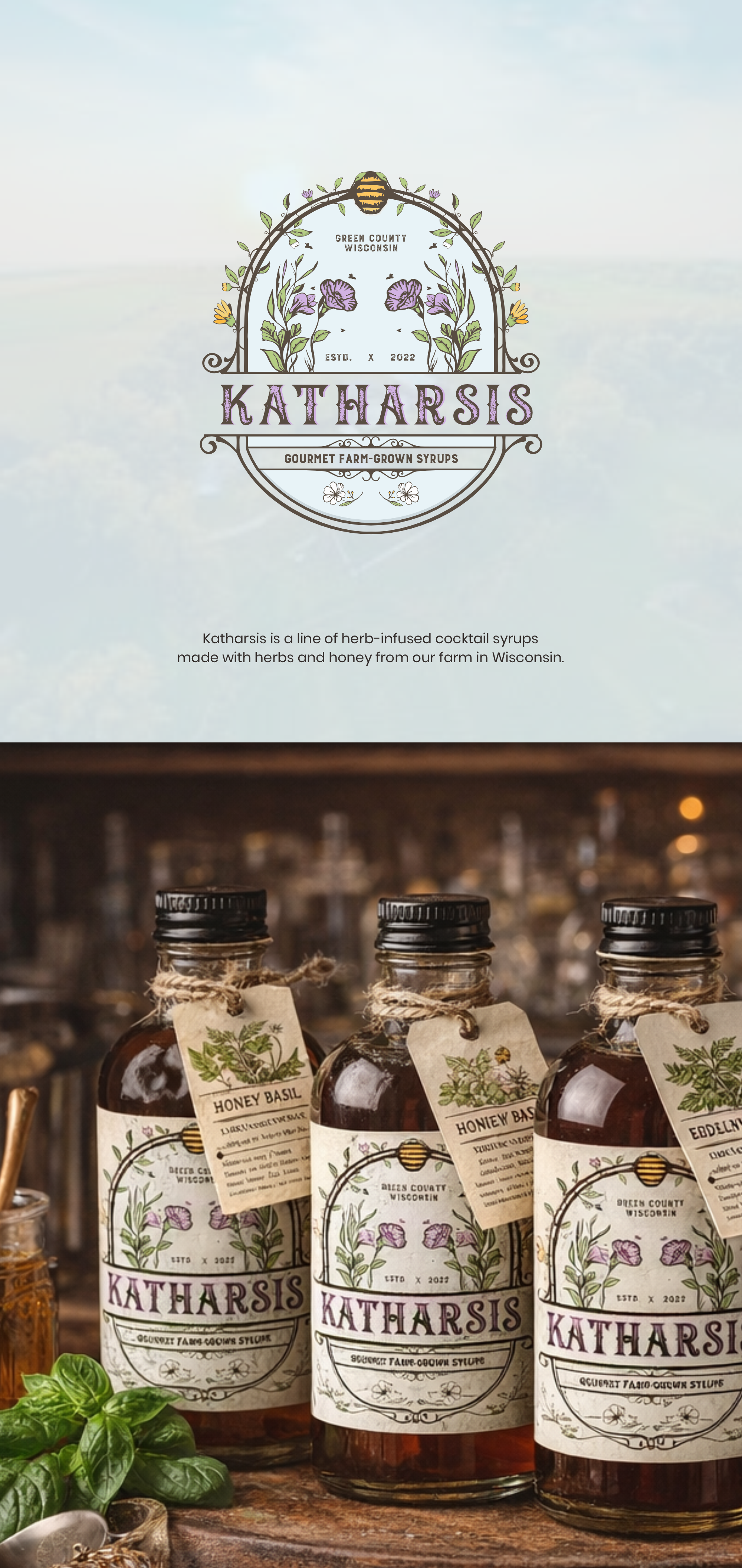 Katharsis – Logo Design branding craftbranding foodandbeverage logodesign nature packagingdesign