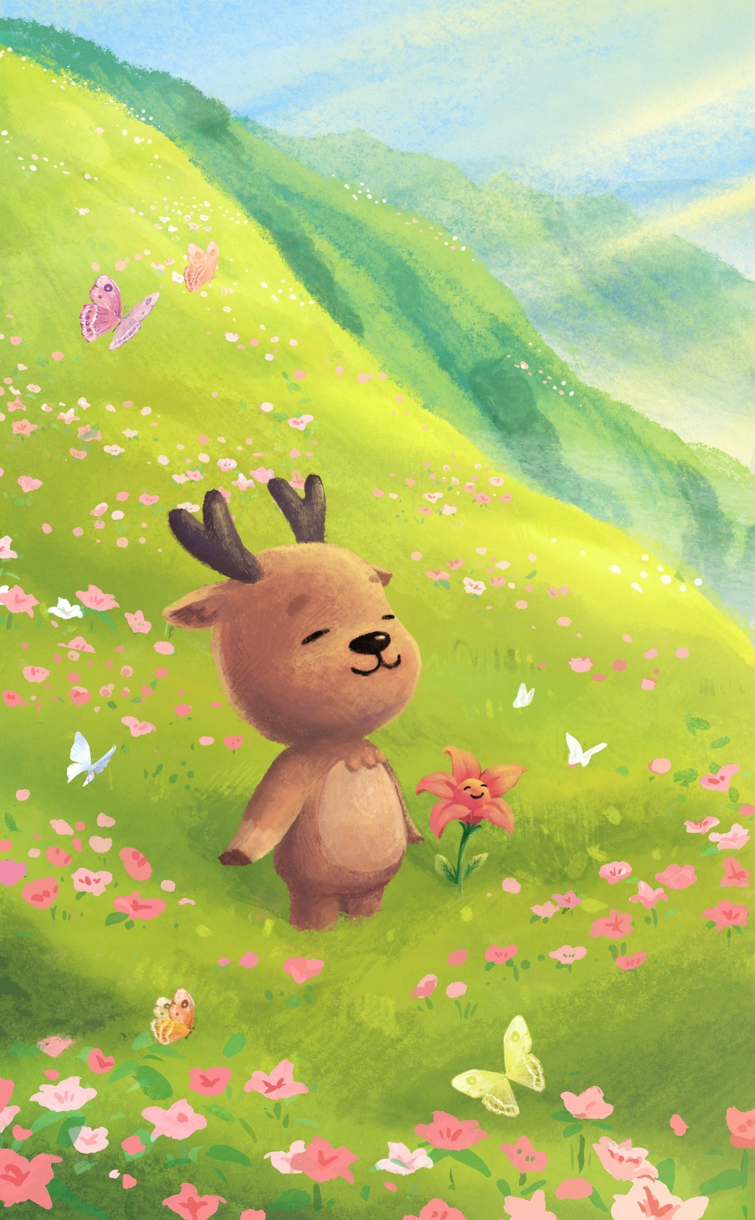 Little Deer Adventures character design illustration