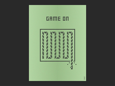 GAME ON adobe illustrator deep design game game on game poster graphic graphic design illustration logo poster poster design snake snake game vector