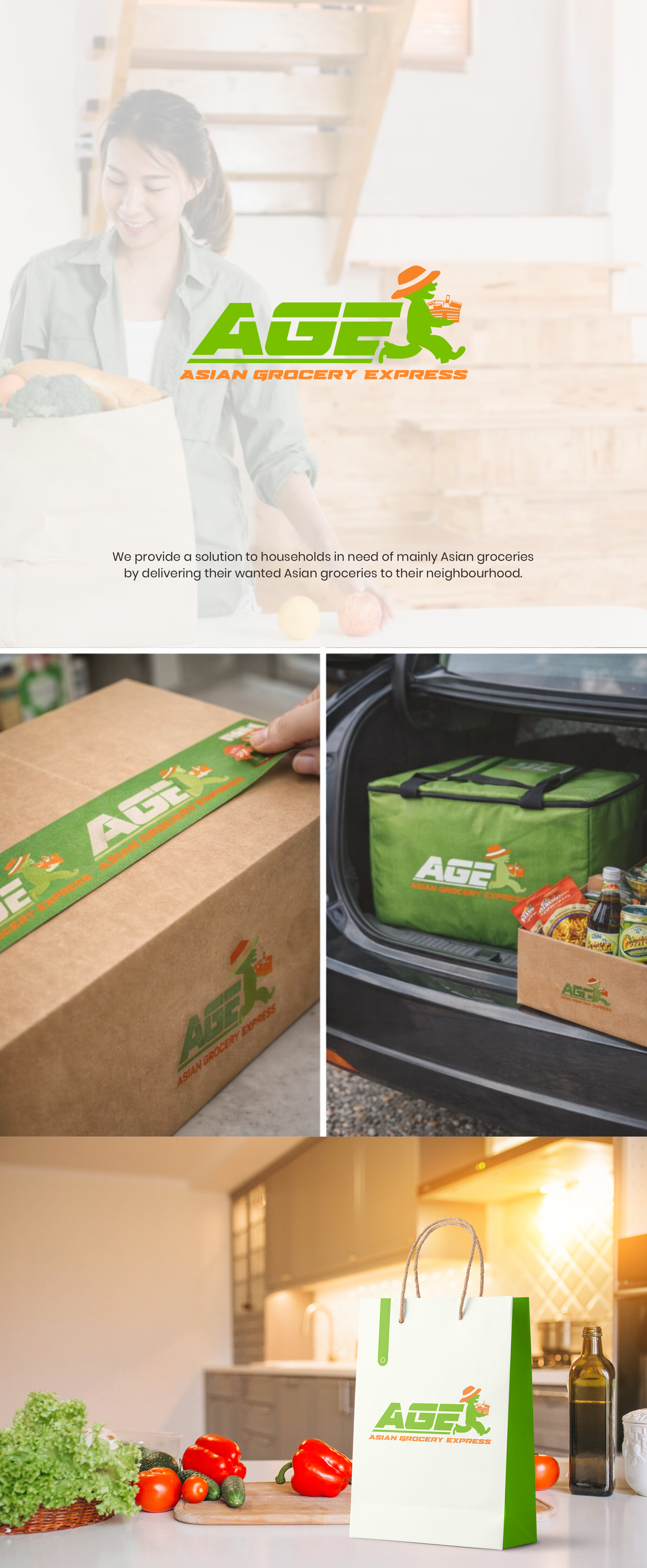 Asian Grocery Express (AGE) – Logo & Brand Identity branding clientwork deliverybrand grocerybranding logodesign packagingdesign