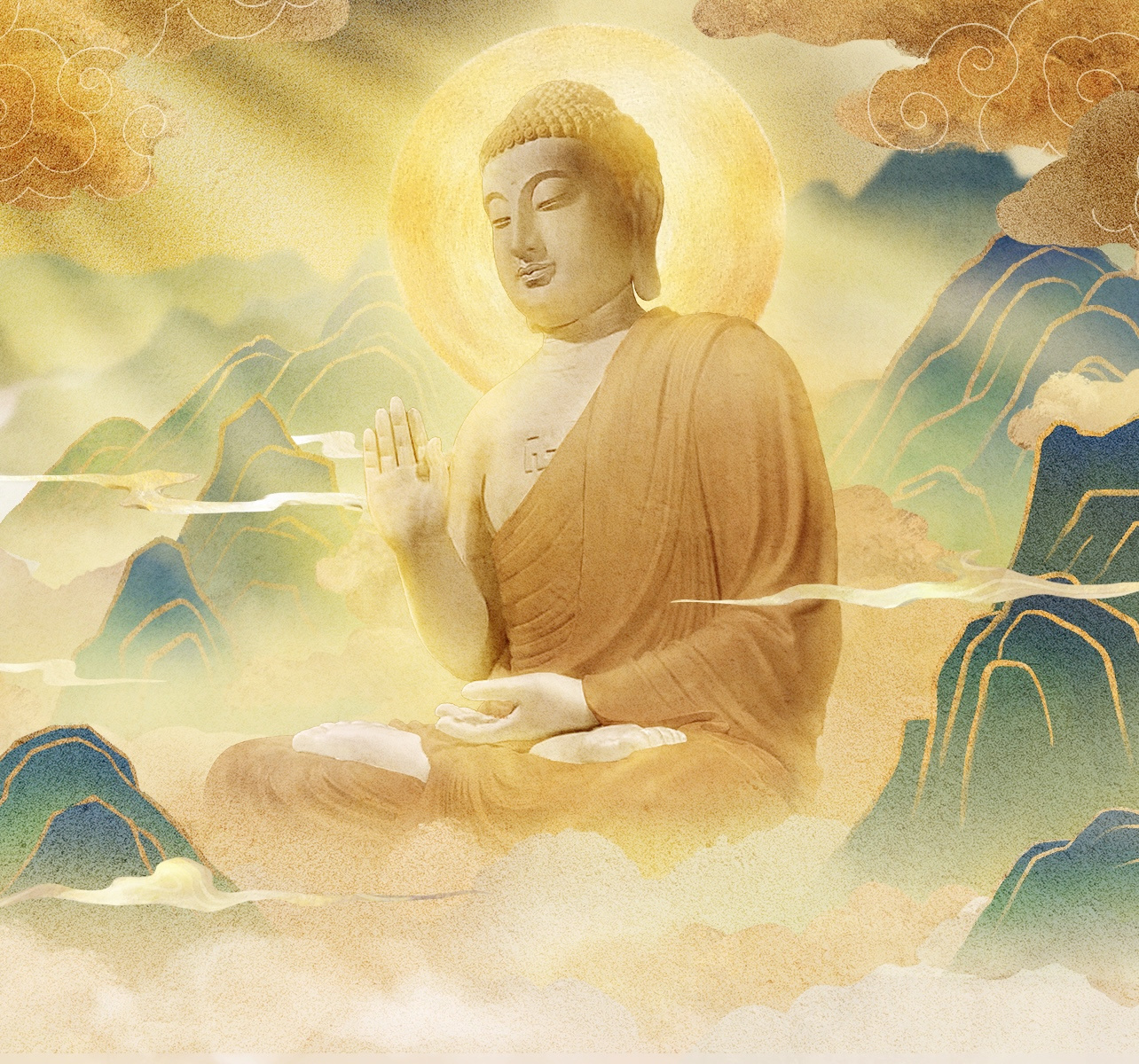 Sukhāvatī concept art illustration