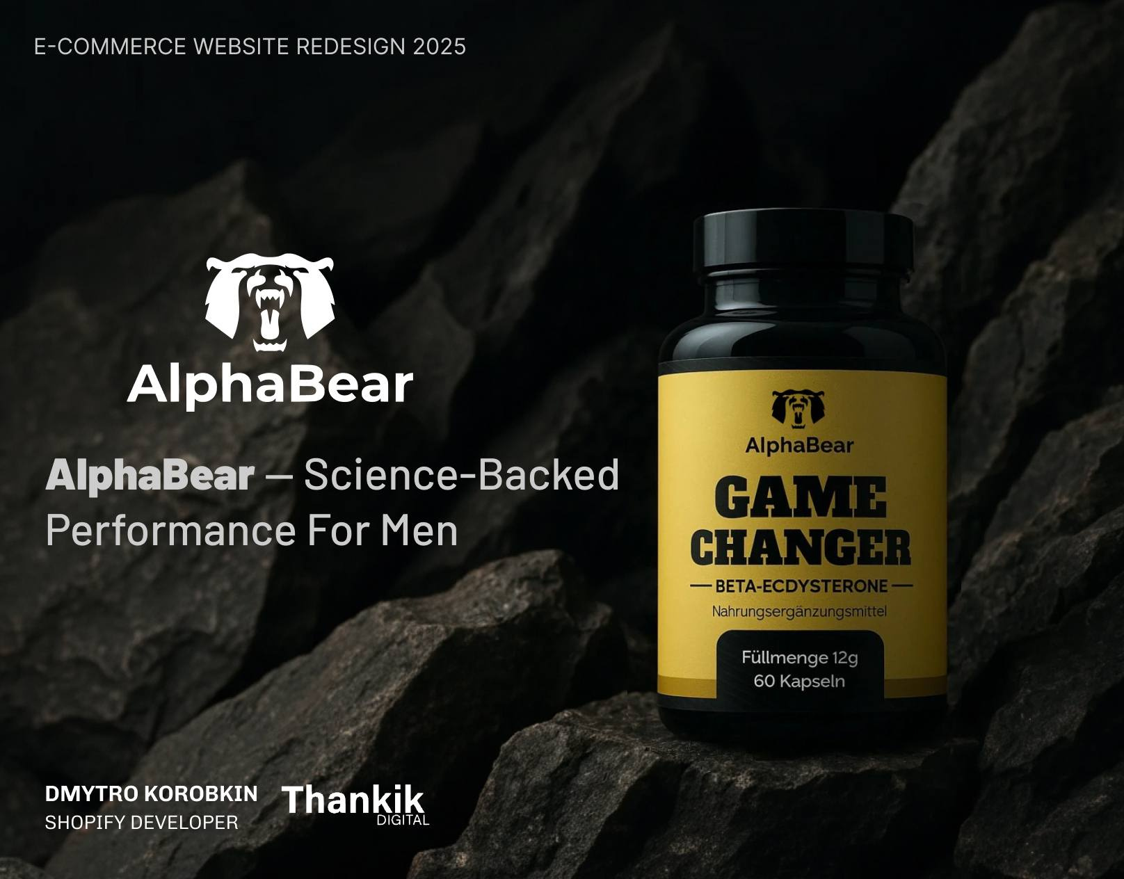 Shopify Website Redesign for AlphaBear custom design design ecommerce ecommerce website figma illustration landing page shopify shopify development ui