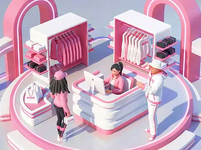 3D Scene 3d 3d animation 3d art 3d design 3d illustration 3d motion art branding design icon illustration ui