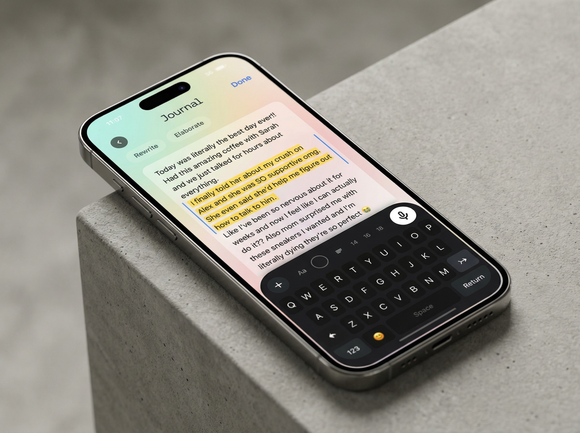 Journaling for Gen-Z: Lifestyle Super App all in one app colorful digital native femtech gen z generation z gradients journal lifestyle super app mental health notes ui ux