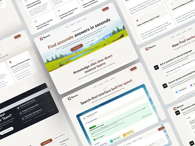 AI Workspace - Enterprise Sales Teams | Find Details | SaaS interface product service startup ui ux web