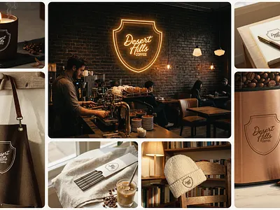 Desert Hills Cafe Branding brand design brand guideline brand style brand style guideline branding cafe cafe branding coffee coffee branding coffee shop coffee shop branding design fast food food logo graphic design logo logo design logo maker restaurant branding restaurant logo