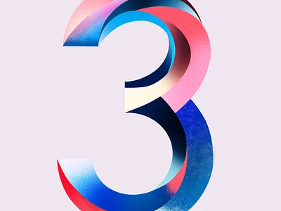 3 — Curve Typeface Study / Day 30 Everyday_01598 3d artwork design graphic design illustration