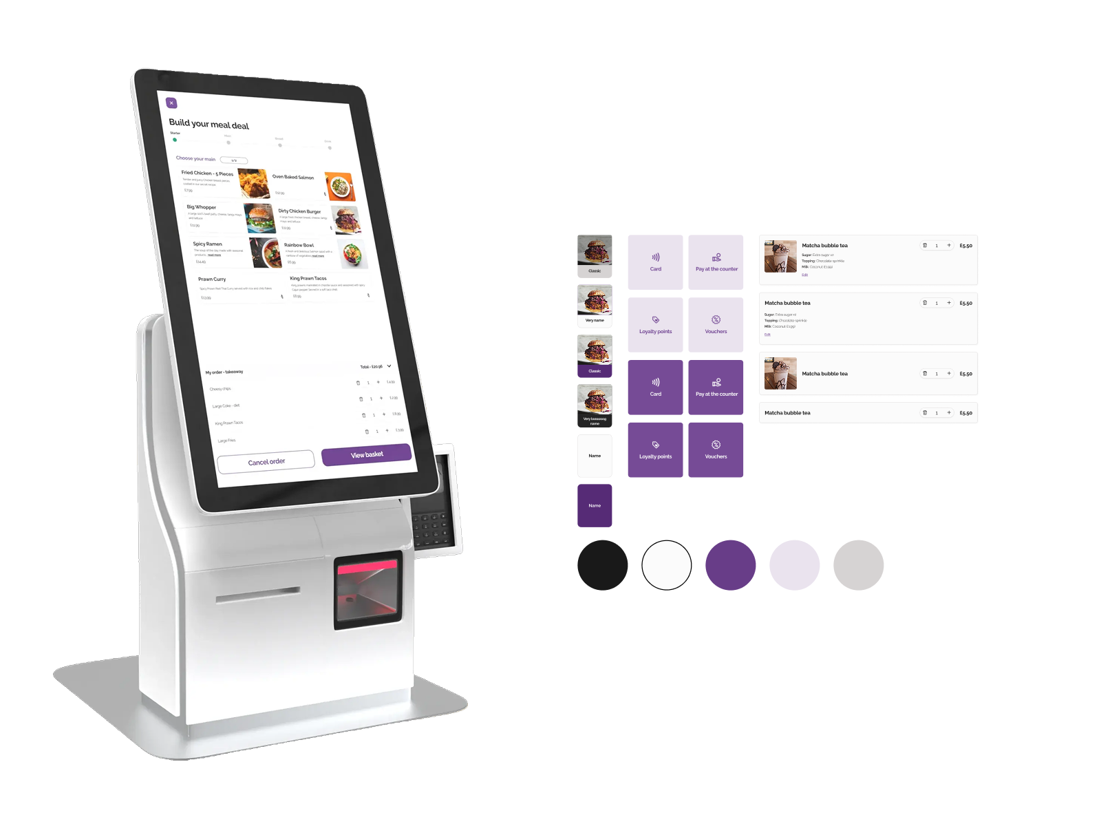 Self-Service Kiosk — Ordering Flow & UI System