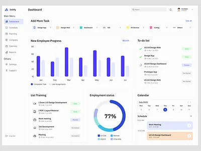 Employee Onboarding & Training Dashboard 🏢📋 adminpanel businesstools dashboard dashboarddesign employeetraining figma hrmanagement hrtools onboardingdashboard onboardingplatform peopleops productdesign saas taskmanagement uidesign uiux userexperience webapp webdesign workplaceintegration