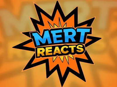 Mert Reacts Mascot Logo Design with Banner art artwork banner banner design character character design design digital art graphic design illustration logo logo design mascot logo mascot logo design