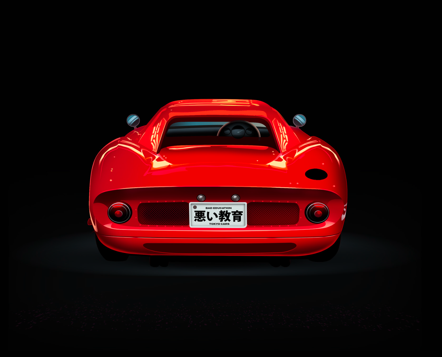 Bad education 💊 automotive classiccars ferrari illustration japan lifestyle retrocars