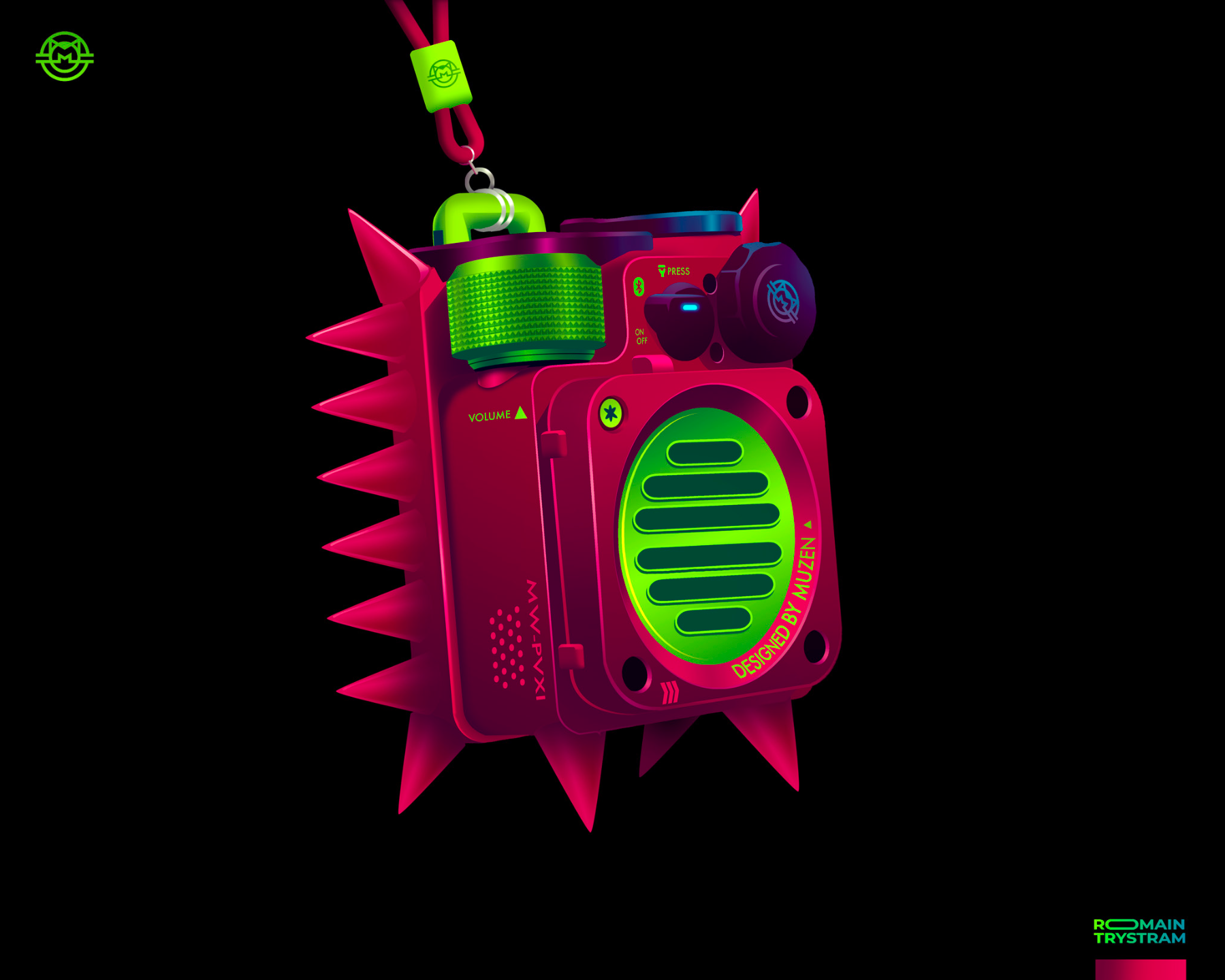 Muzen audio advertising audio design illustration illustrationproduct productdesign sounddesign