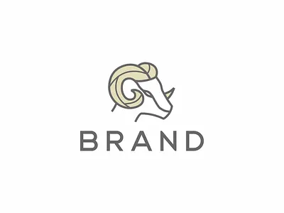 Minimal ram logo design animal animal logo animal logo design animals branding design logo logo design minimal minimalist ram simple symbol
