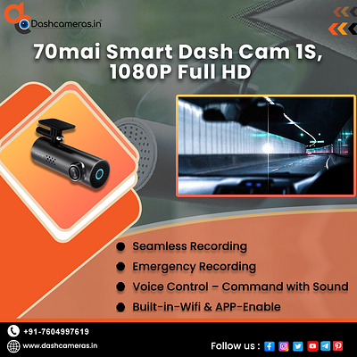 70mai Smart Dash cam 1s 70mai 70mai dash camera dash camera desgin digital marketing graphic design thinkware