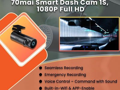 70mai Smart Dash cam 1s 70mai 70mai dash camera dash camera desgin digital marketing graphic design thinkware