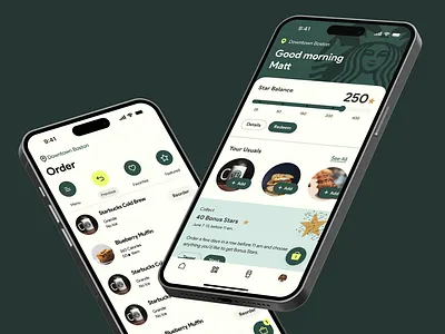 Starbucks App app ecommerce mobile mobile app product design ui ui design uiux visual design