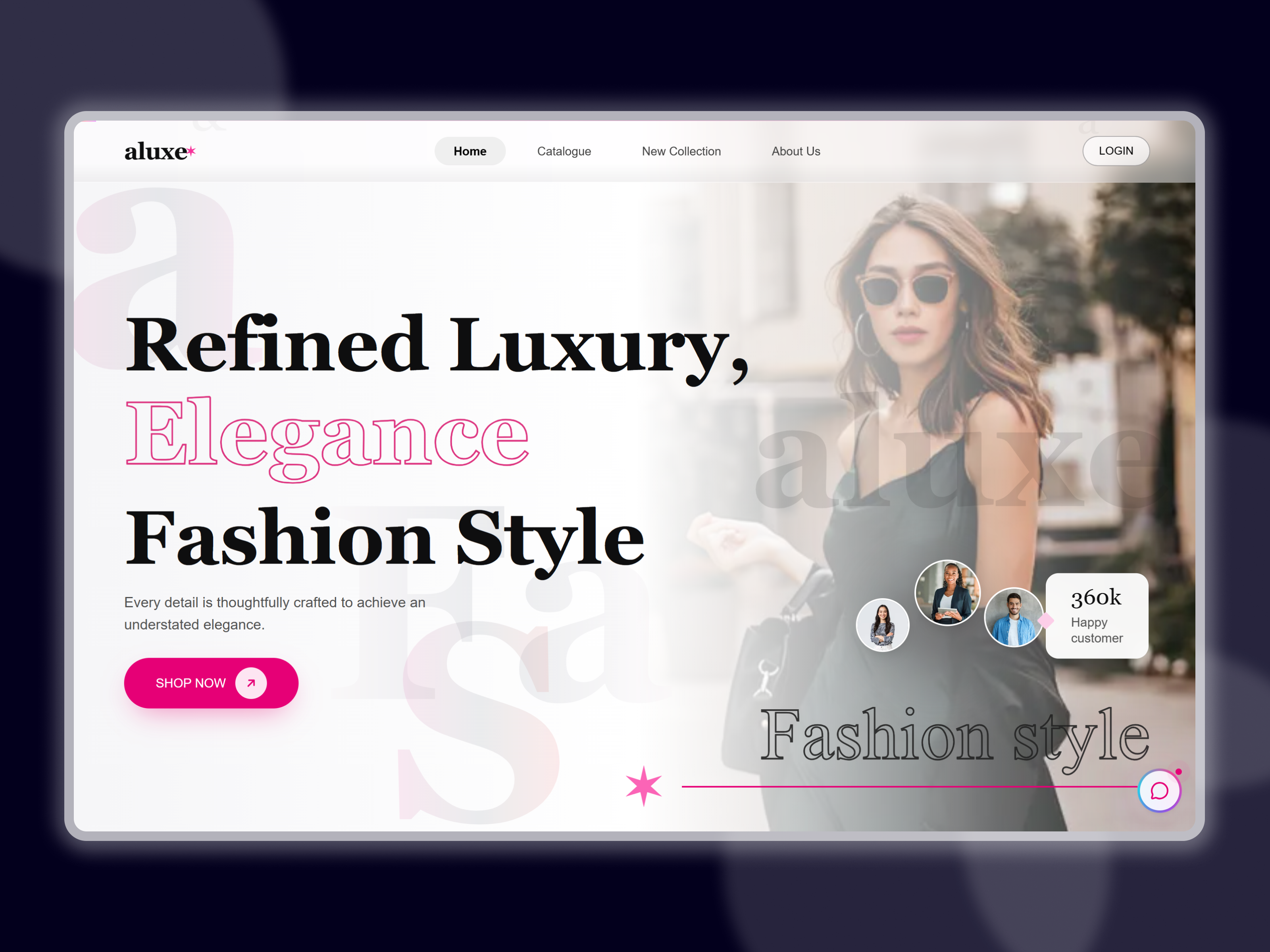 Refined Luxury Fashion Website UI dribbble ecommerce fashion website hero landing page luxury ui ui ui design ux ux design web design website ui