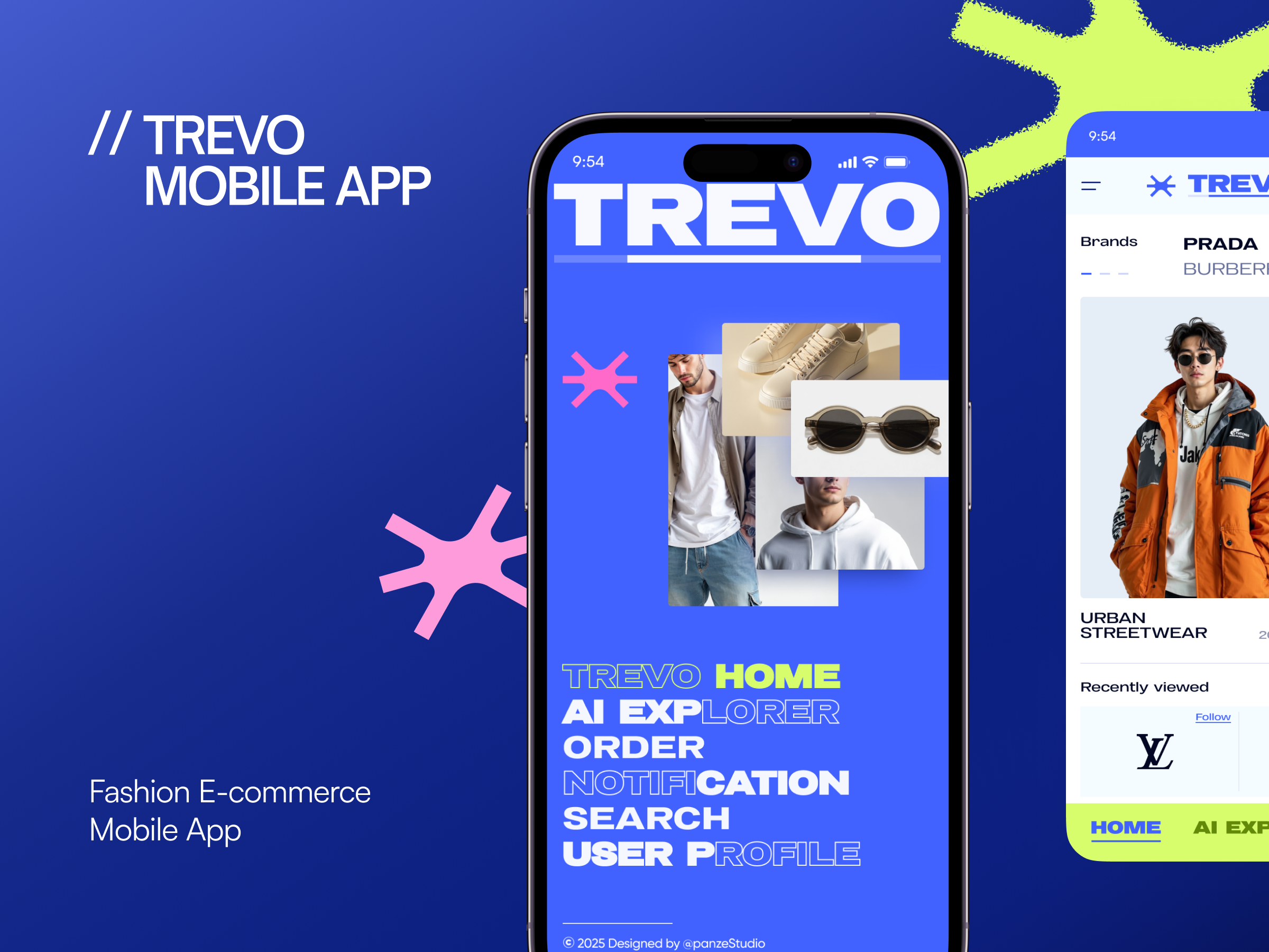Example of TREVO – AI-Powered Fashion E-commerce Mobile App UI UX Design